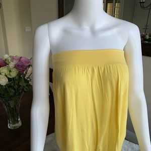 Yellow Long Tube Top